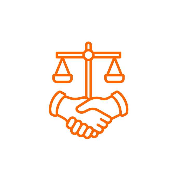 icono apretón de manos