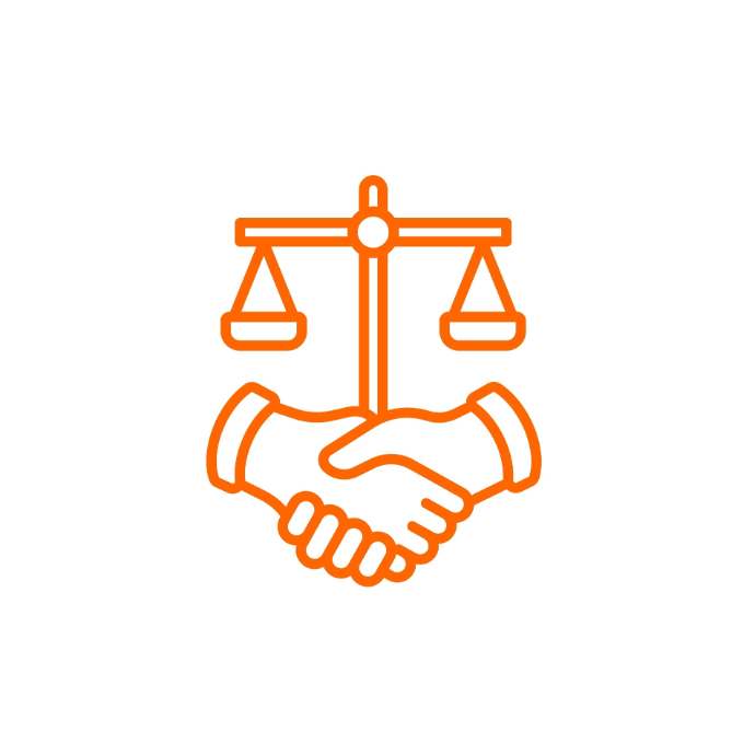 icono apretón de manos